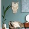 Macrame Woven Wall Hanging, Bohemian Wall Decor Chic Woven Tapestry Handmade Crafts Tassel Lace Hanging Home Decor Perfect for Bedroom Living Room Apartment (Beige)